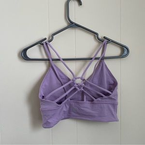 Lululemon size 6 purple, strappy sports bra!